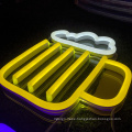 Advertising custom flex neon bar letter sign 3d led  light logo signage woll mounted